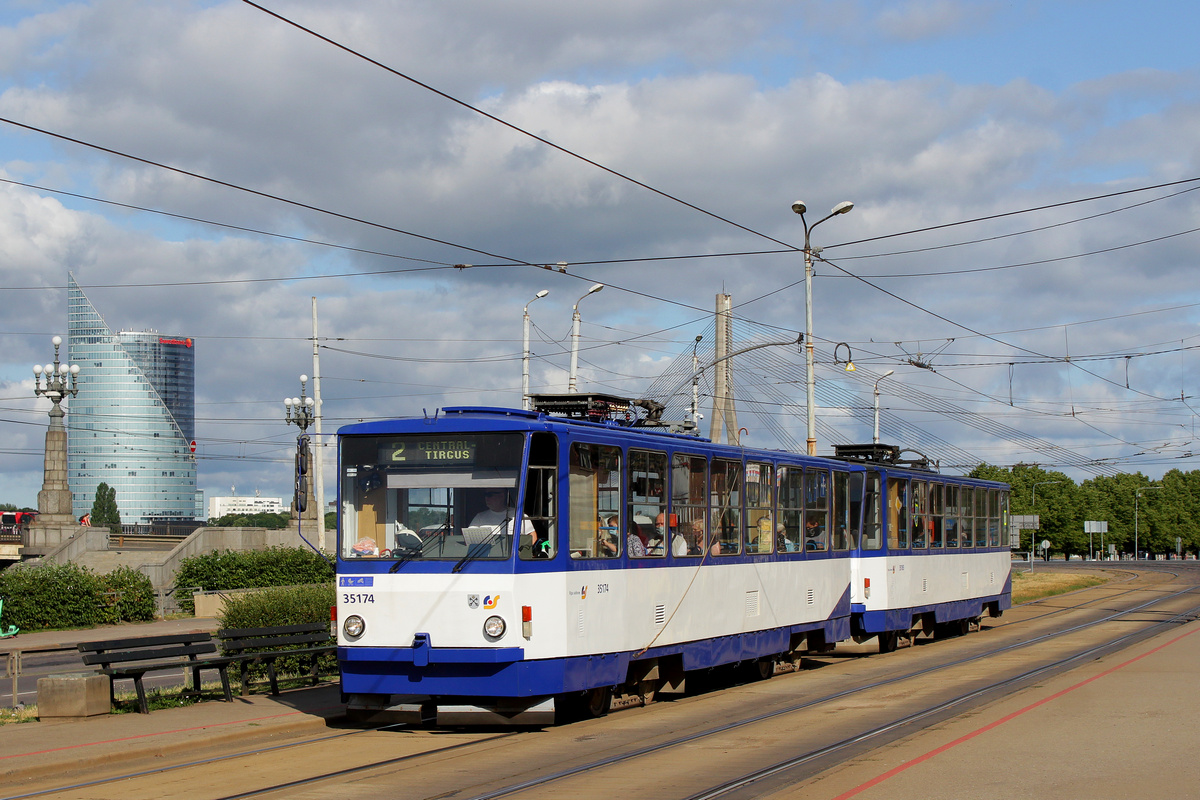 Рига, Tatra T3MR (T6B5-R) № 35174
