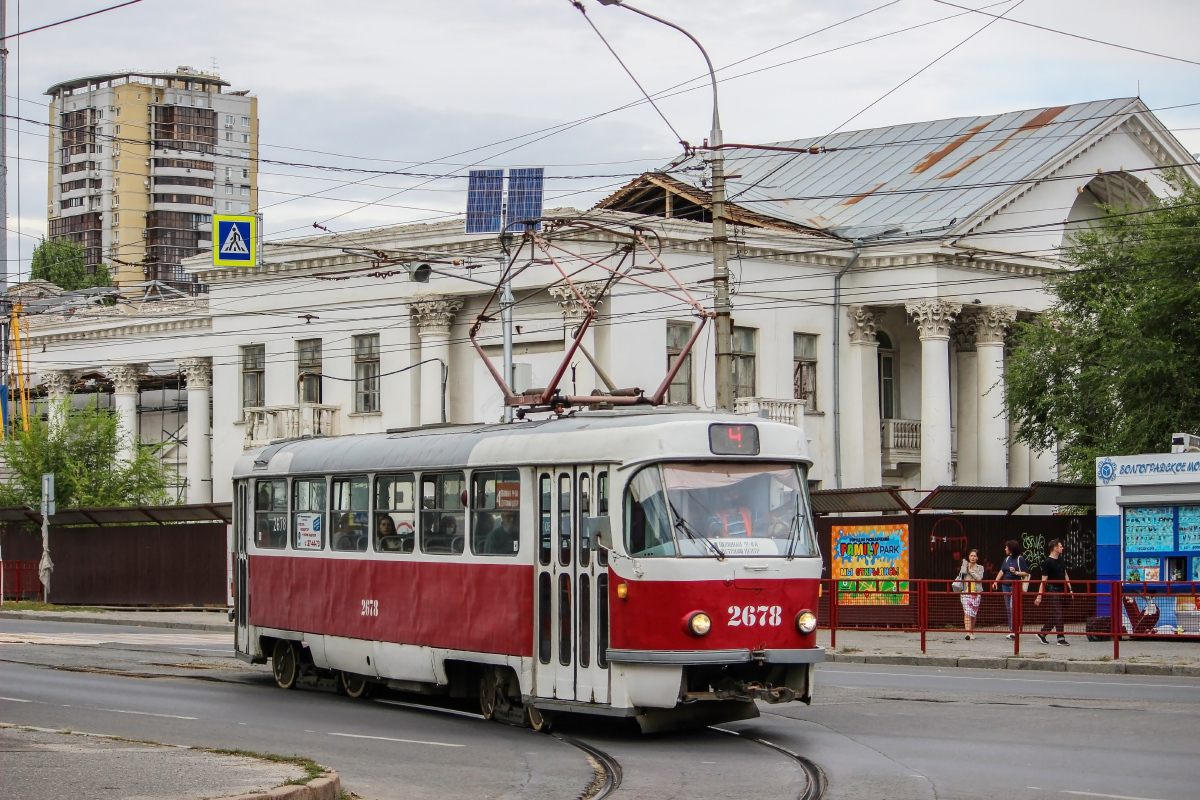 Волгоград, Tatra T3SU (двухдверная) № 2678