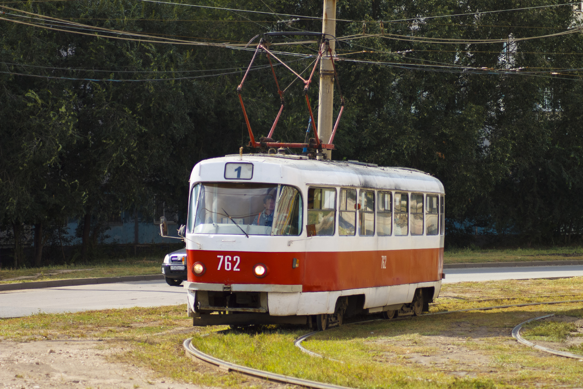 Самара, Tatra T3SU (двухдверная) № 762
