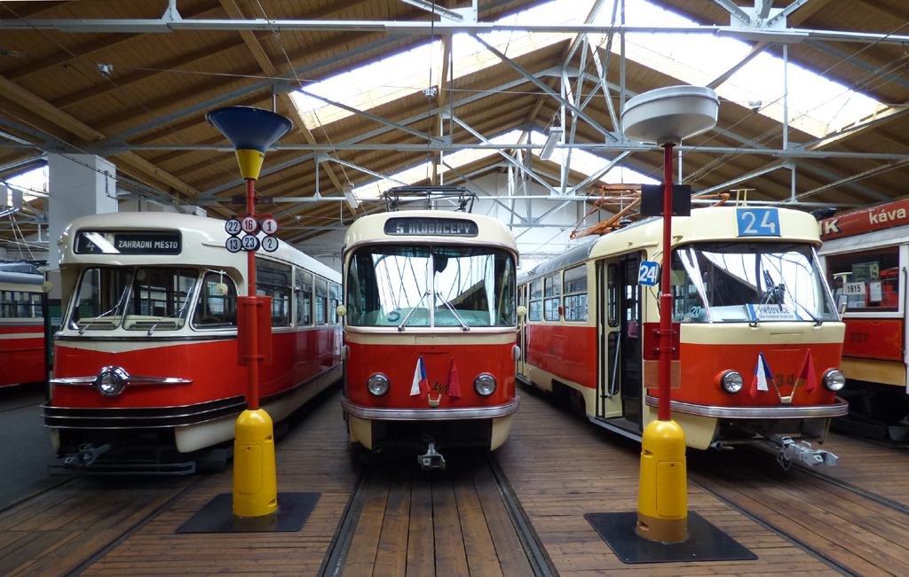Прага, Tatra T2 № 6002; Прага, Tatra T3 № 6149; Прага, Tatra T3 № 6340