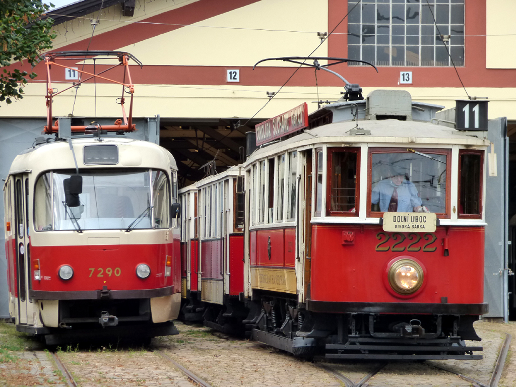 Прага, Tatra T3SUCS № 7290; Прага, Ringhoffer DSM № 2222
