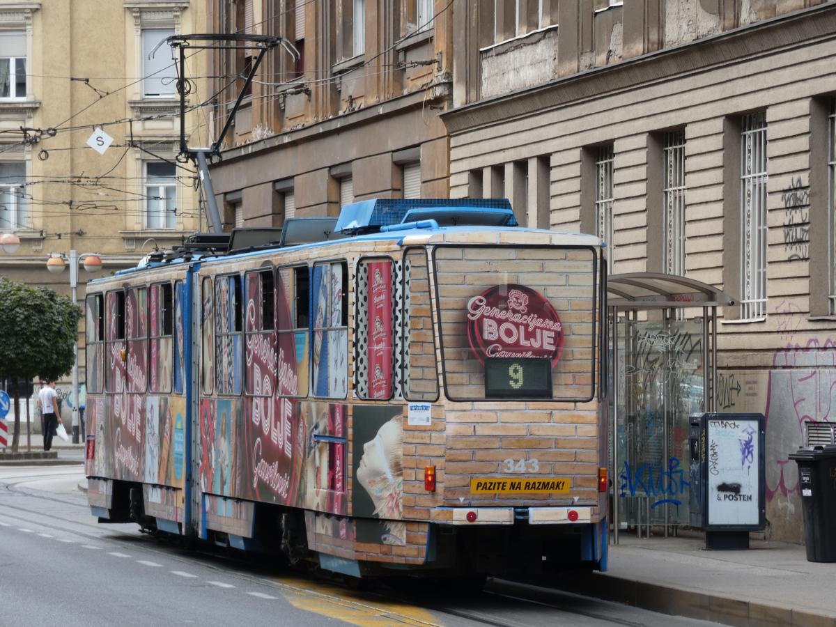 Загреб, Tatra KT4YU № 343