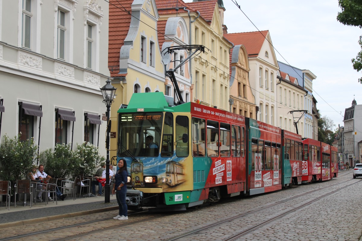 Котбус, Tatra KTNF6 № 26; Котбус — 25 лет трамваю KTNF6 в Котбусе (11.09.2021)