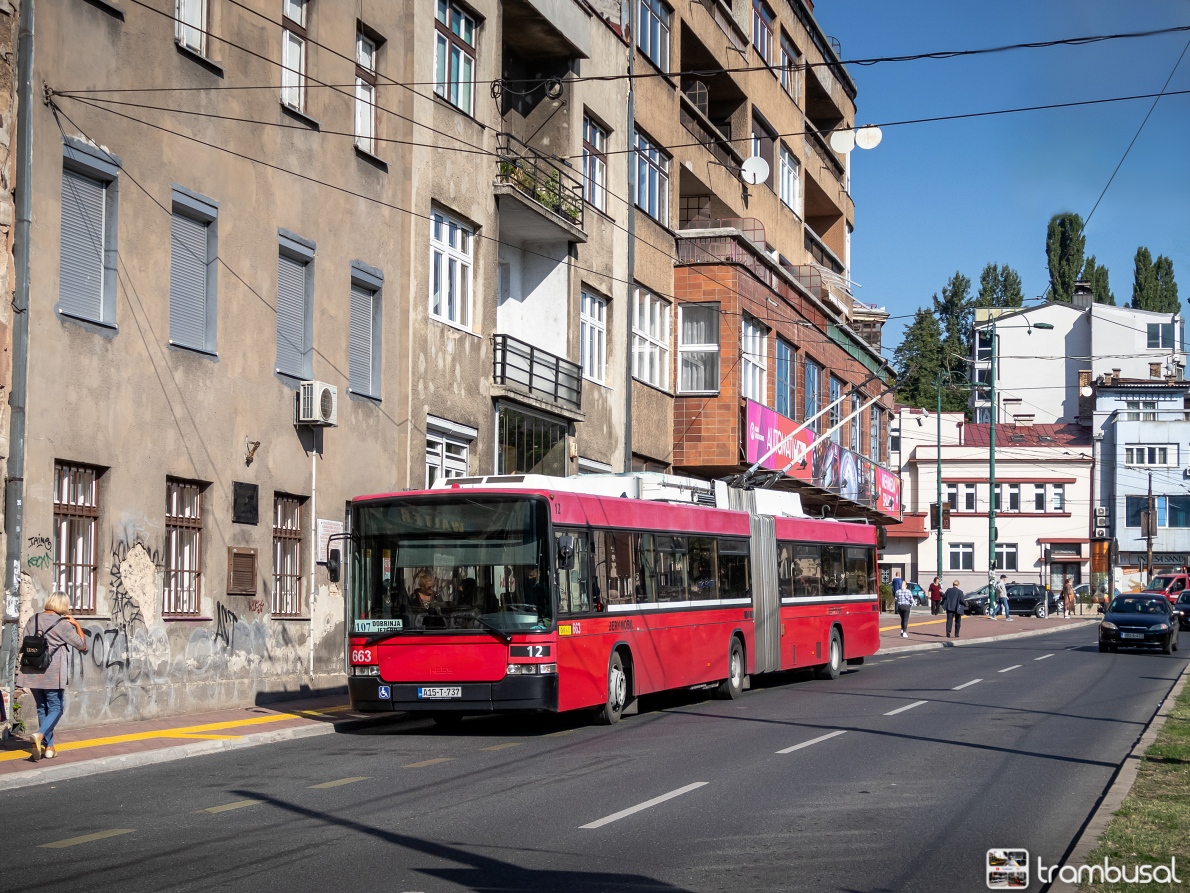 Сараево, Hess SwissTrolley 2 (BGT-N1) № 663 Сараево, Hess SwissTrolley 2 (BGT-N1) № 663
