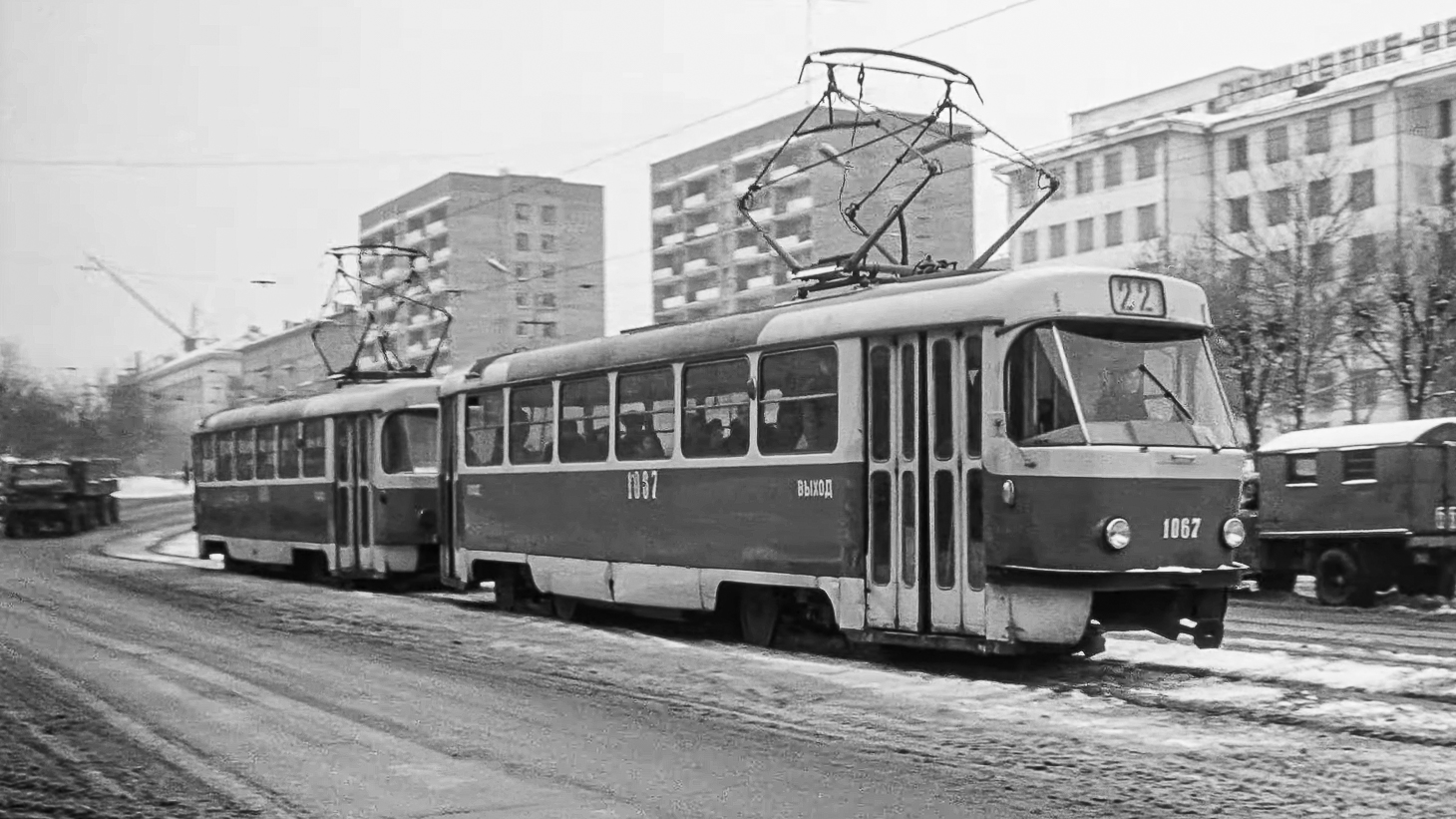 Самара, Tatra T3SU (двухдверная) № 1067; Самара — Исторические фотографии — Трамвай и Троллейбус (1942-1991)