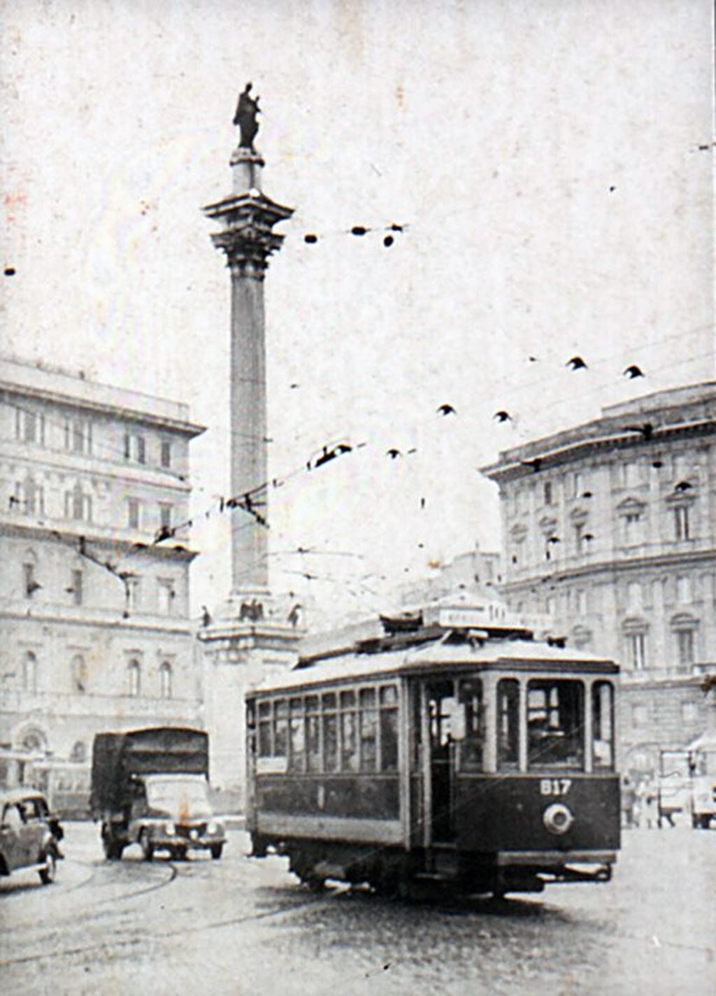 Рим, ATAC series "motrice 8 finestrini" № 817; Рим — Старые фотографии