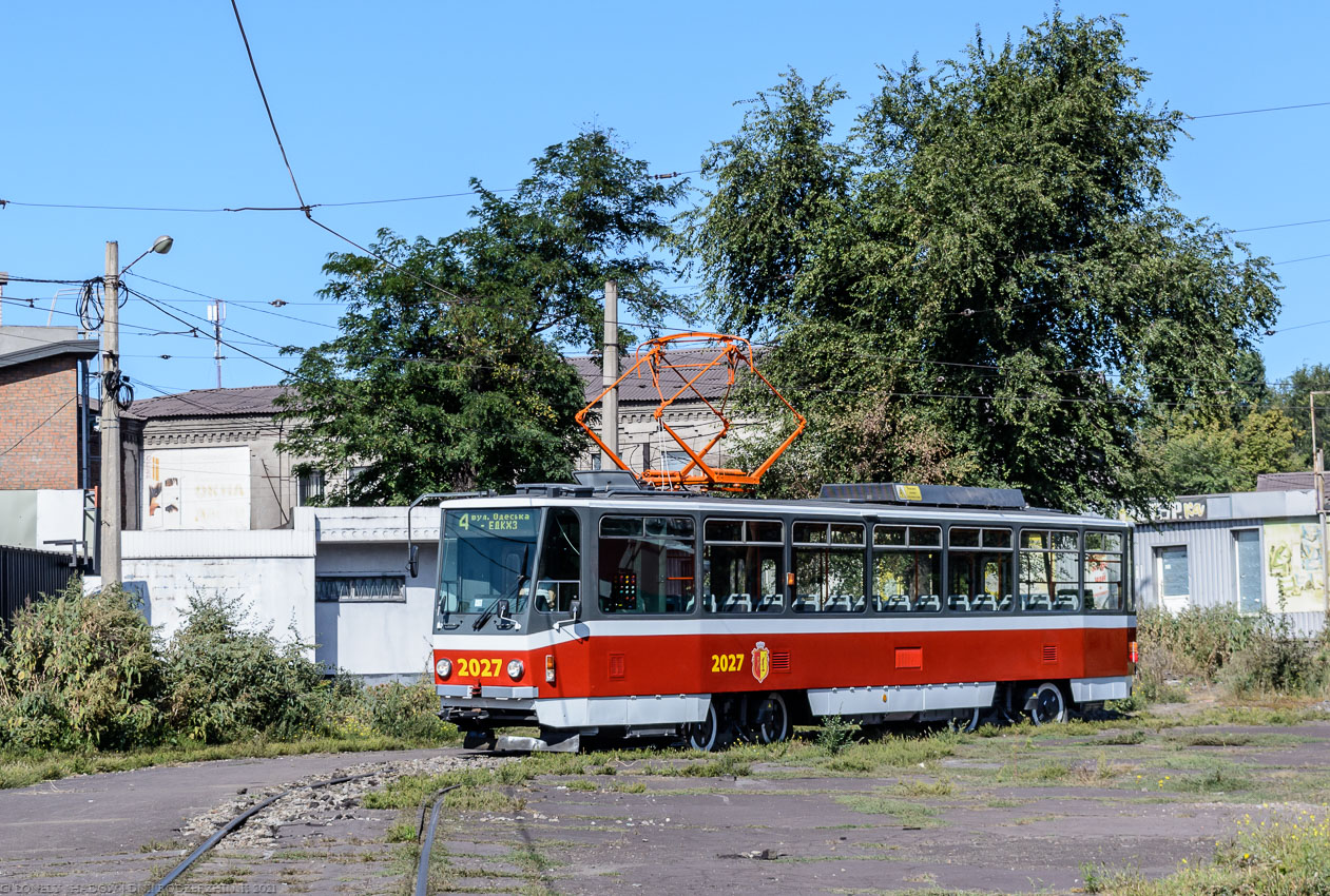 Каменское, Tatra T6A5 № 2027; Каменское — Прибытие и разгрузка новых вагонов