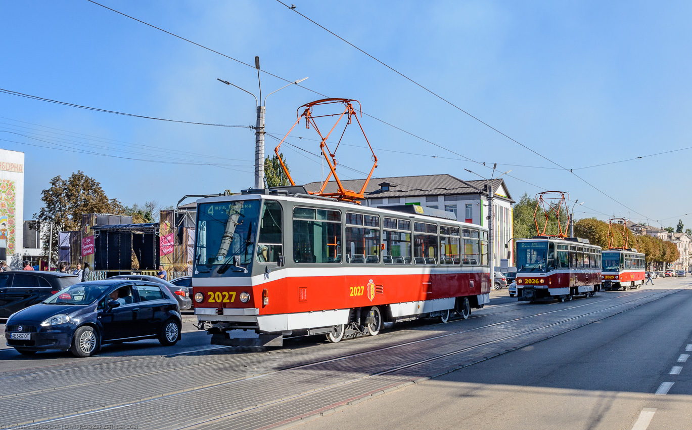 Kamjanszke, Tatra T6A5 — 2027; Kamjanszke — Прибытие и разгрузка новых вагонов