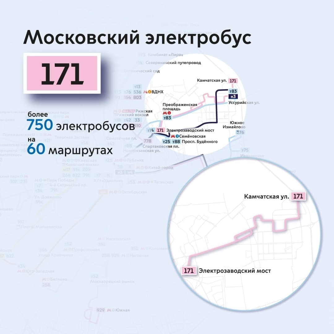 Москва — Схемы маршрутов электробуса; Москва — Схемы отдельных маршрутов