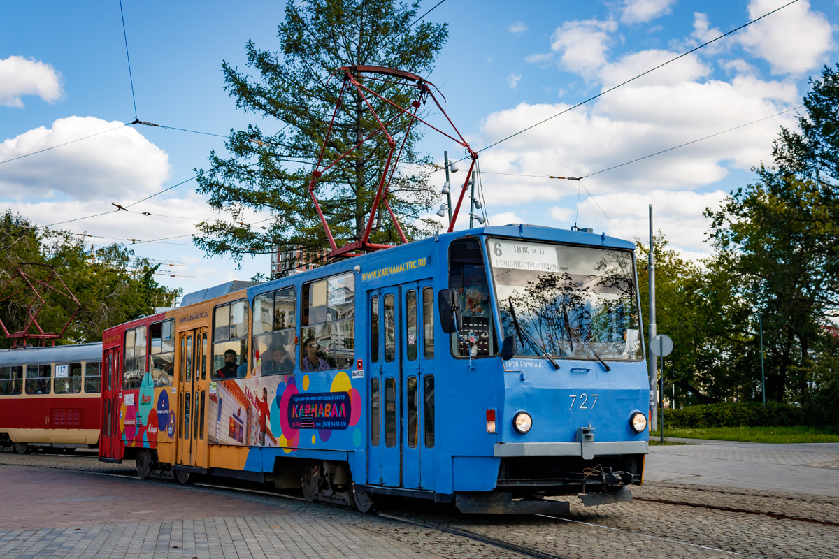 Екатеринбург, Tatra T6B5SU № 727