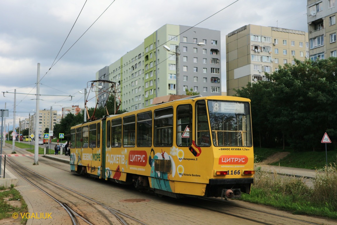 Львов, Tatra KT4D № 1166