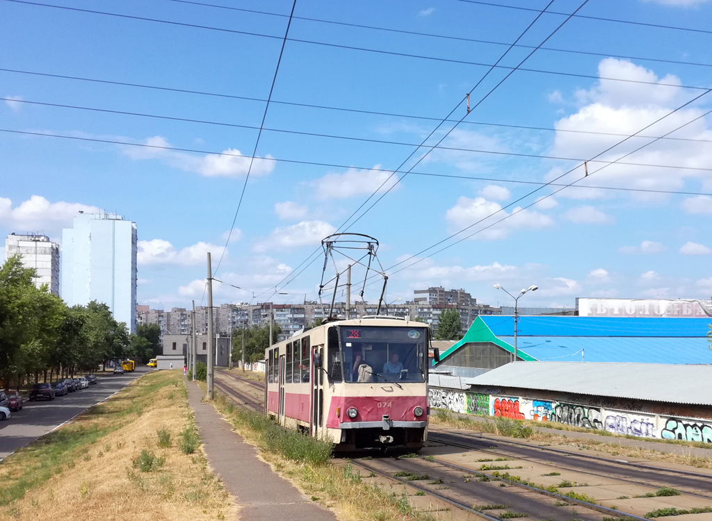 Киев, Tatra T6B5SU № 074 Киев, Tatra T6B5SU № 074
