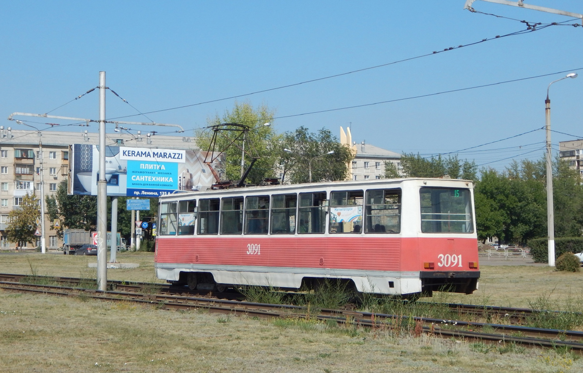 Магнитогорск, 71-605 (КТМ-5М3) № 3091 Магнитогорск, 71-605 (КТМ-5М3) № 3091
