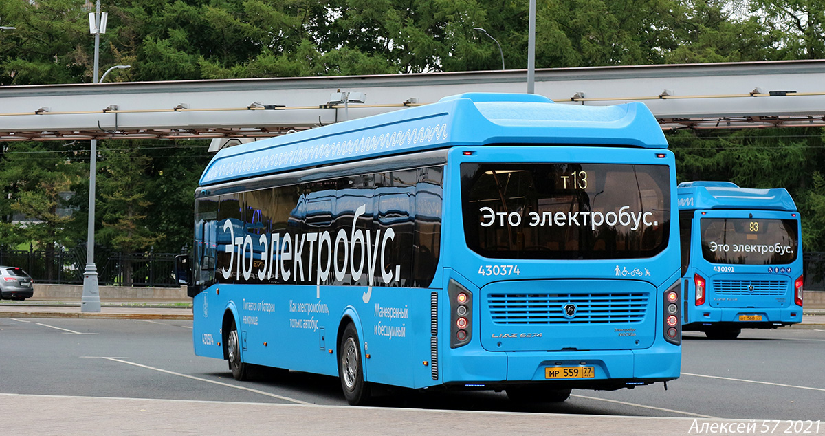 Москва, ЛиАЗ-6274 № 430374 Москва, ЛиАЗ-6274 № 430374