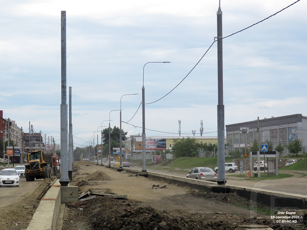 Краснодар — Строительство трамвайной линии по Московской улице