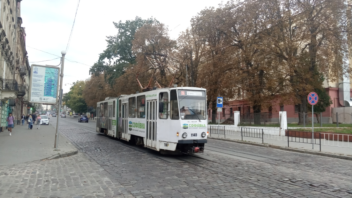 Львов, Tatra KT4SU № 1145