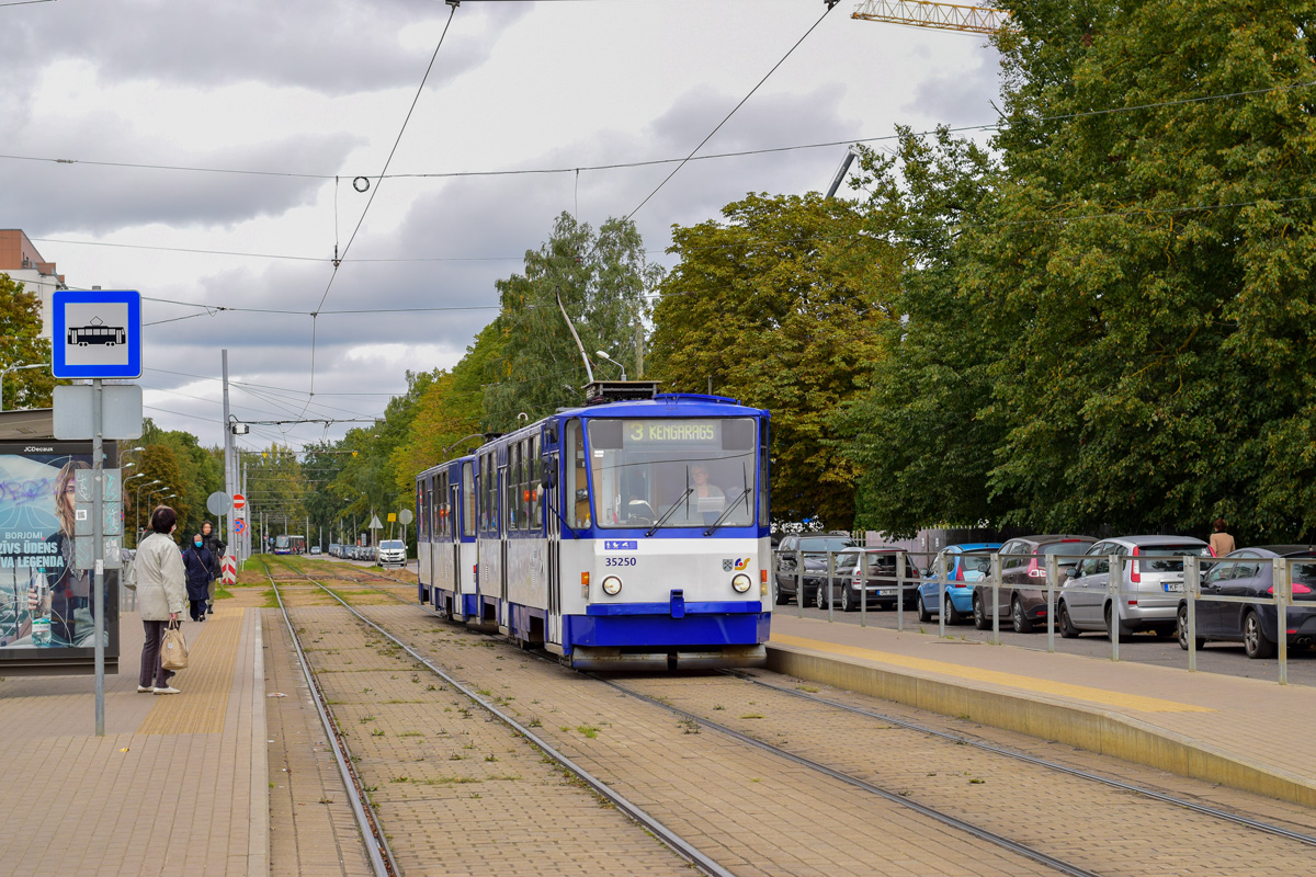 Рига, Tatra T3MR (T6B5-R) № 35250 Рига, Tatra T3MR (T6B5-R) № 35250