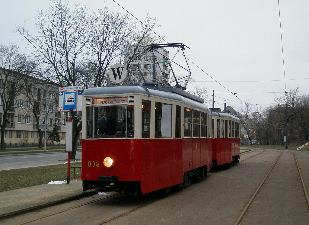 Варшава, Konstal 4Nj № 838; Варшава — Большой оркестр праздничной помощи