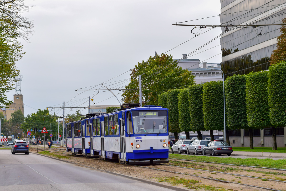 Рига, Tatra T3MR (T6B5-R) № 35174