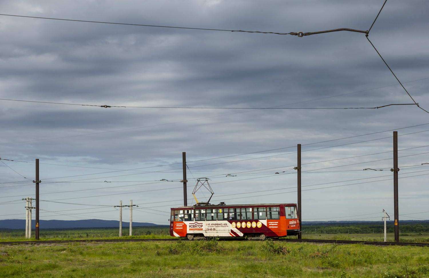 Ачинск, 71-605 (КТМ-5М3) № 51; Ачинск — Трамвайные линии и инфраструктура (Линия на ЗФА)