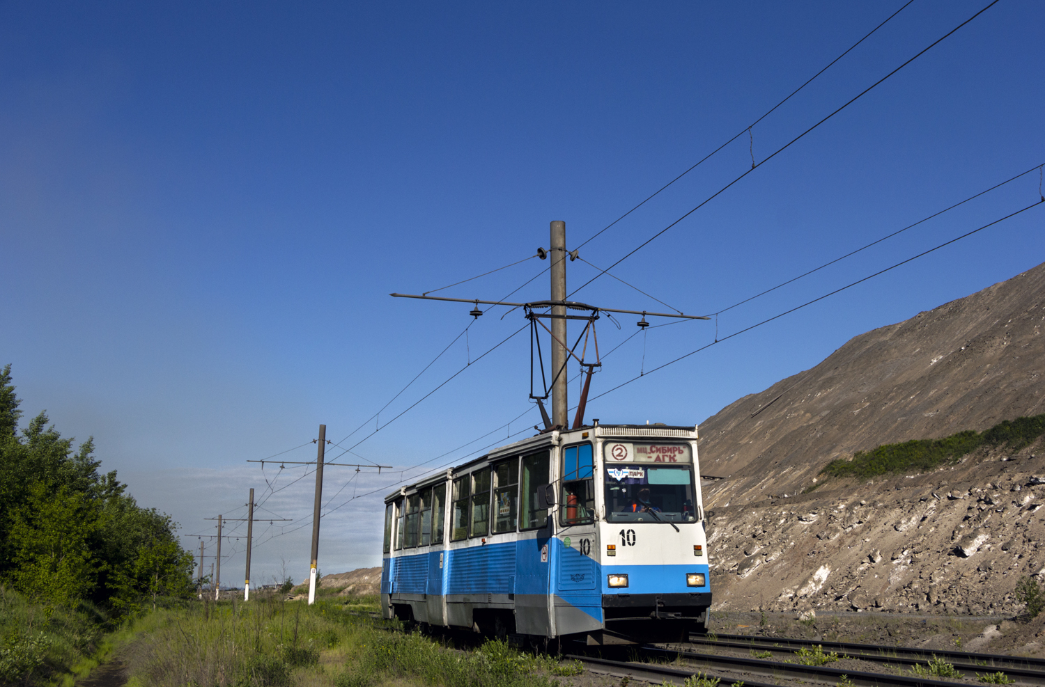 Ачинск, 71-605А № 10; Ачинск — Трамвайные линии и инфраструктура (Линия на ЗФА)