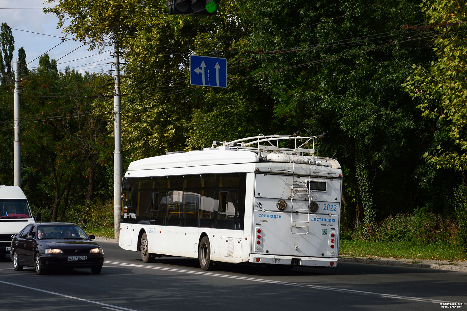 Крымский троллейбус, Тролза-5265.03 «Мегаполис» № 2822; Крымский троллейбус — Движение троллейбусов без КС (автономный ход) Крымский троллейбус, Тролза-5265.03 «Мегаполис» № 2822; Крымский троллейбус — Движение троллейбусов без КС (автономный ход)