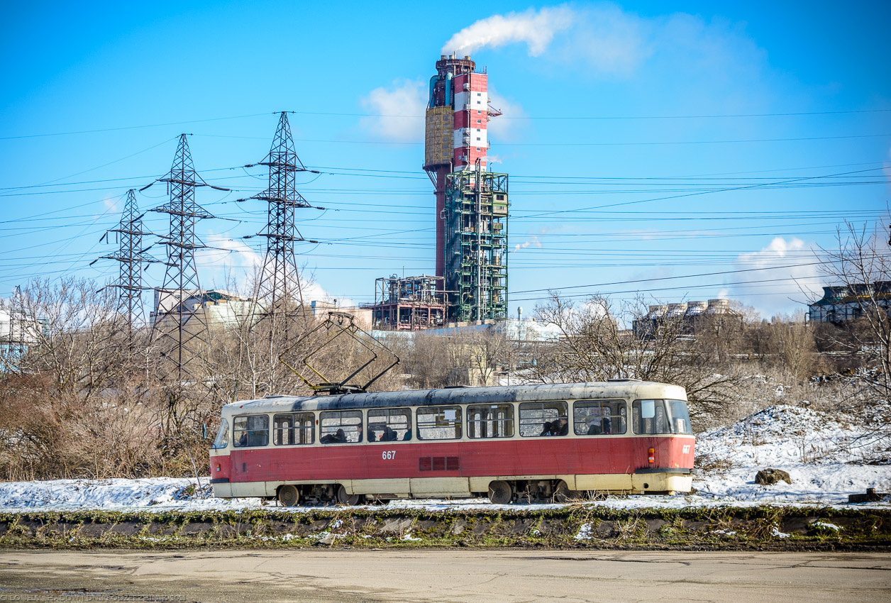 Каменское, Tatra T3SU № 667