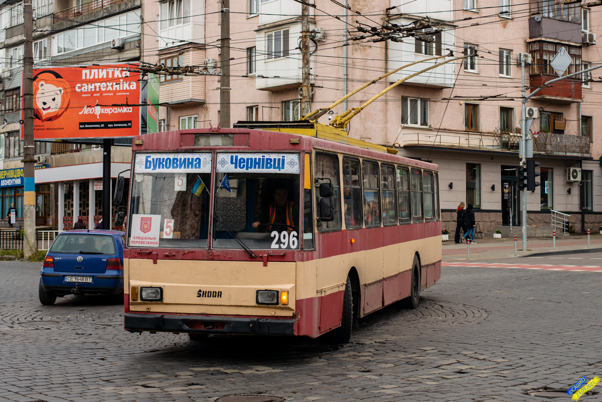 Черновцы, Škoda 14Tr89/6 № 296