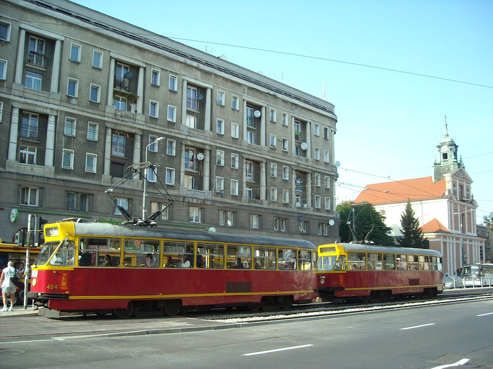 Варшава, Konstal 13N № 424; Варшава, Konstal 13N № 727