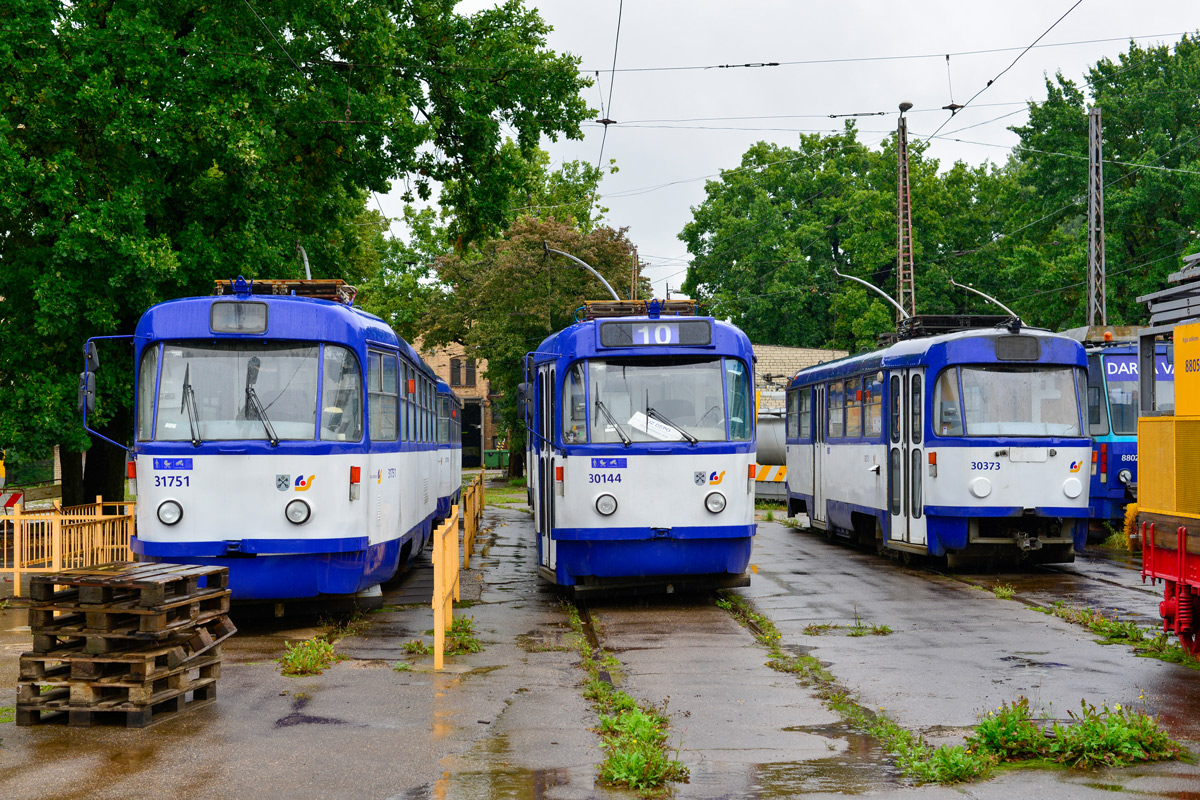 Рига, Tatra T3A № 31751; Рига, Tatra T3A № 30144; Рига, Tatra T3A № 30373