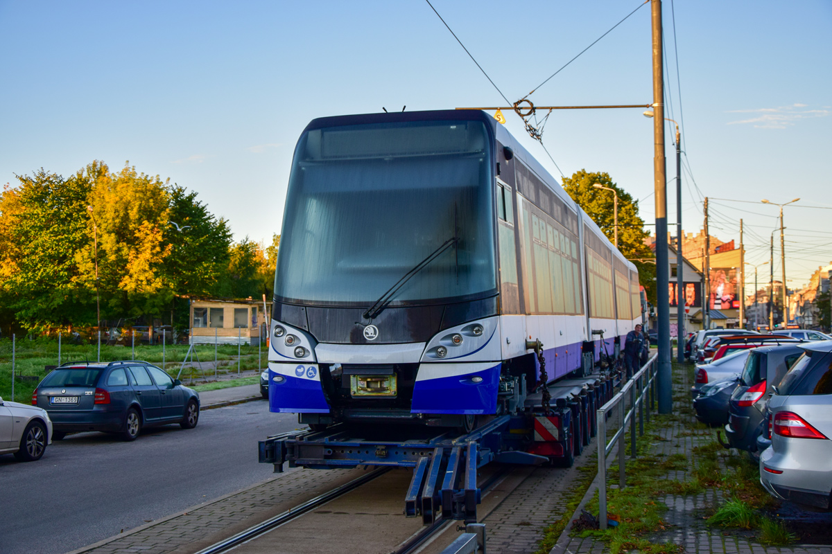 Рига, Škoda 15T2А ForCity Alfa Riga № 58534; Рига — Транспортировка ПС