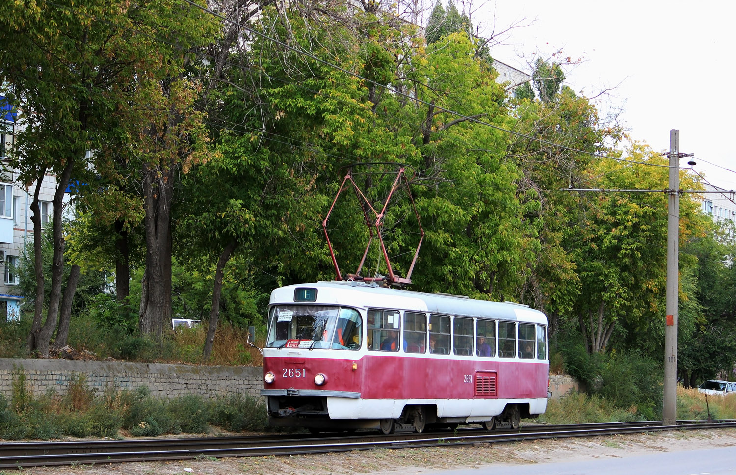 Волгоград, Tatra T3SU (двухдверная) № 2651