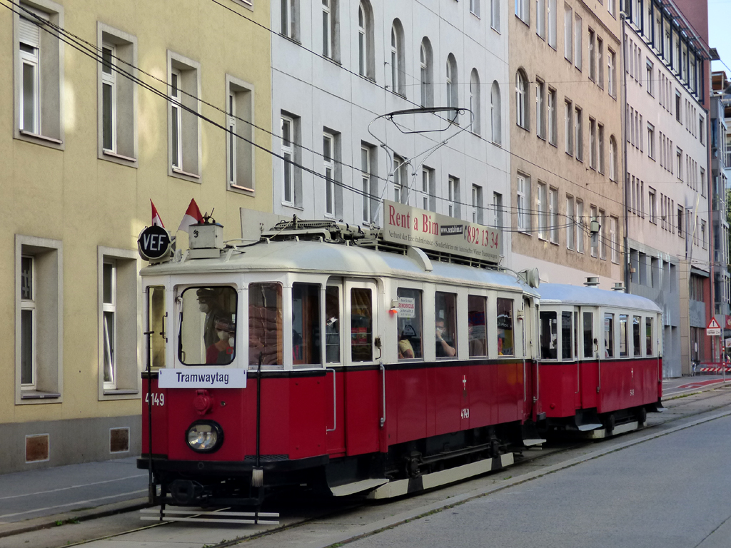 Bécs, Simmering Type M — 4149; Bécs — Tramwaytag 2021