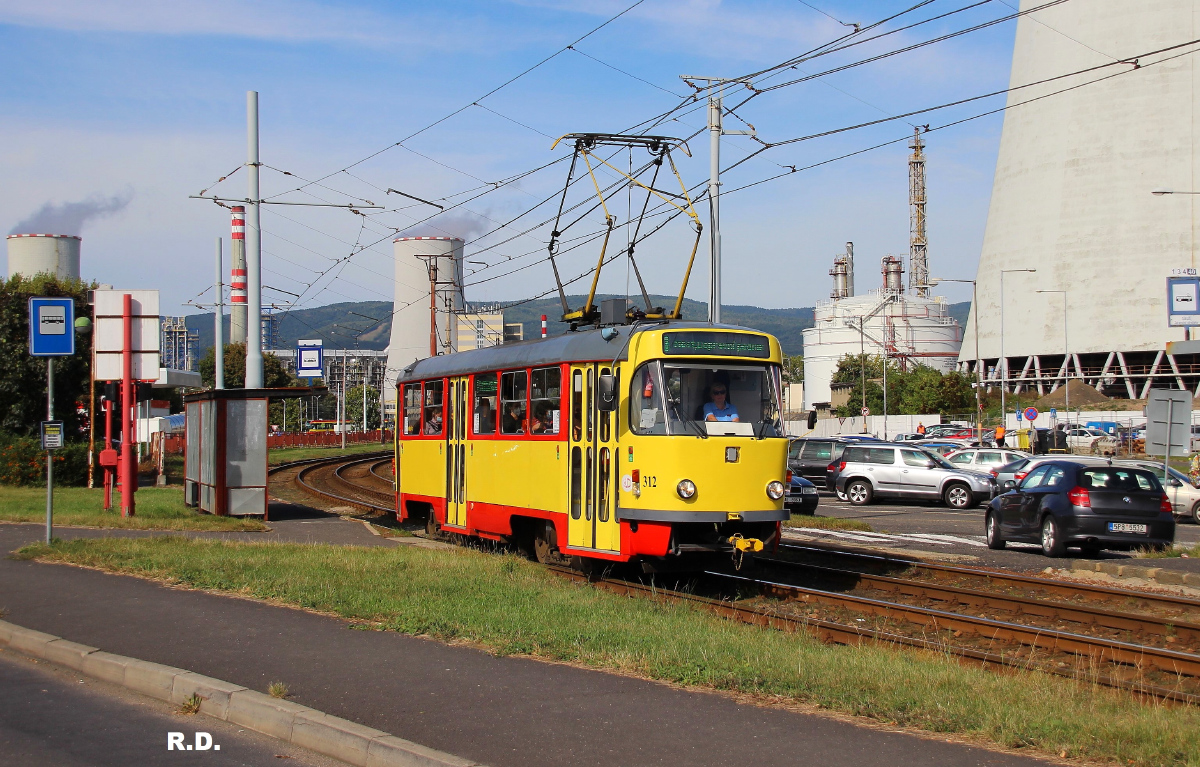 Мост ― Литвинов, Tatra T3M.3 № 312