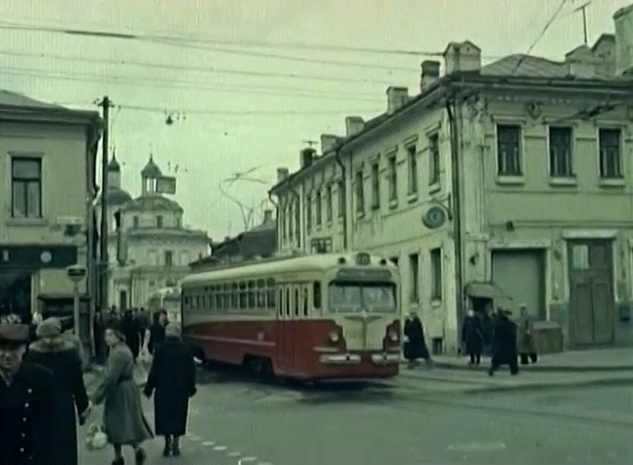 Москва, МТВ-82 № 1309; Москва — Исторические фотографии — Трамвай и Троллейбус (1946-1991); Москва — Трамваи в кинофильмах