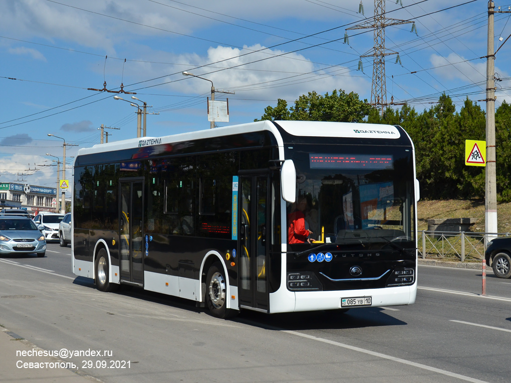 Севастополь, Yutong ZK6106BEVG (QazTehna) № 085 YB 10