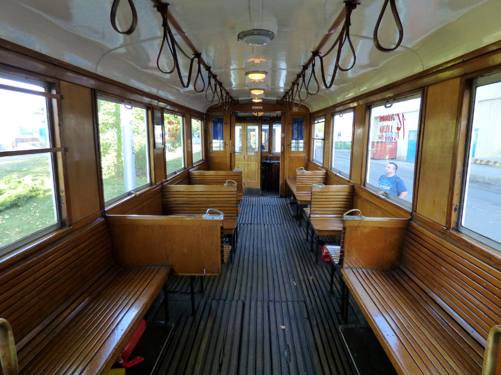 Ostrava, KPS 2-axle motor car č. 50; Ostrava — Ostrava public transport workers' day 2021