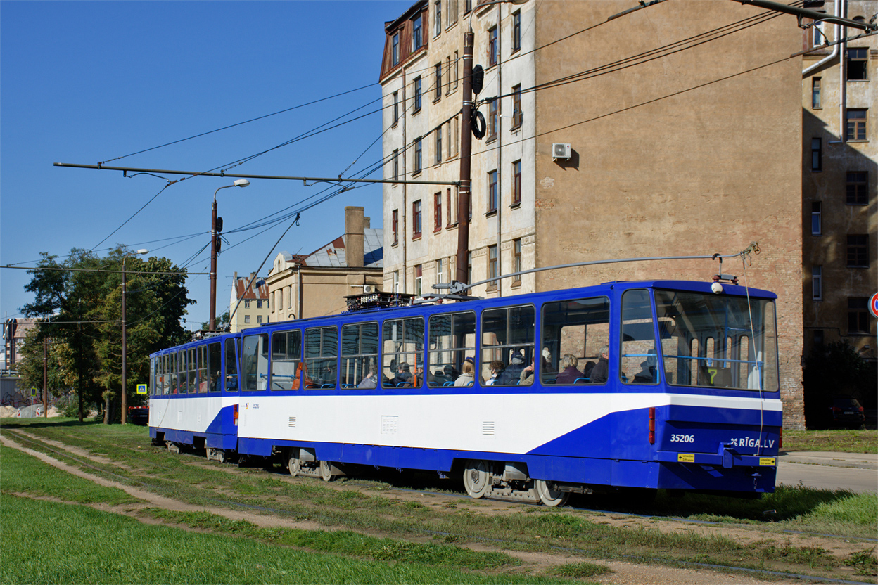 Riga, Tatra Т3MR (T6B5-R) č. 35206