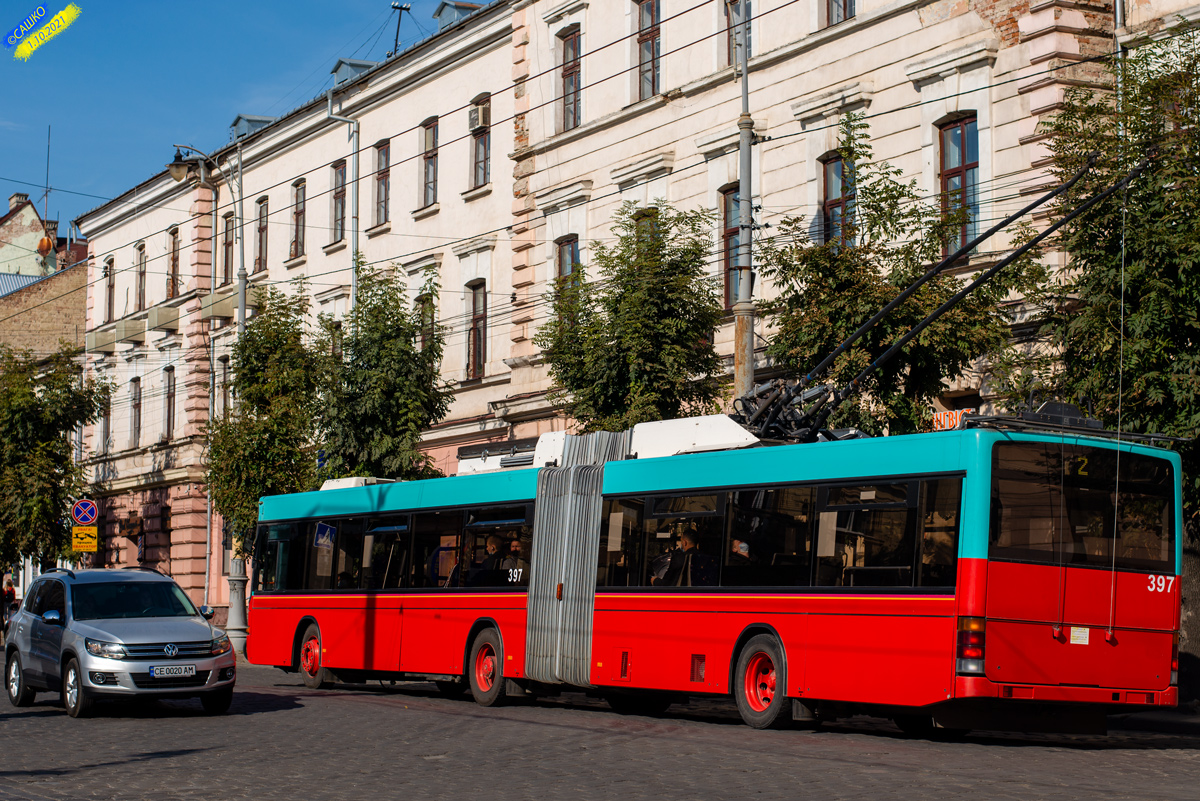Черновцы, Hess SwissTrolley 2 (BGT-N1) № 397 Черновцы, Hess SwissTrolley 2 (BGT-N1) № 397