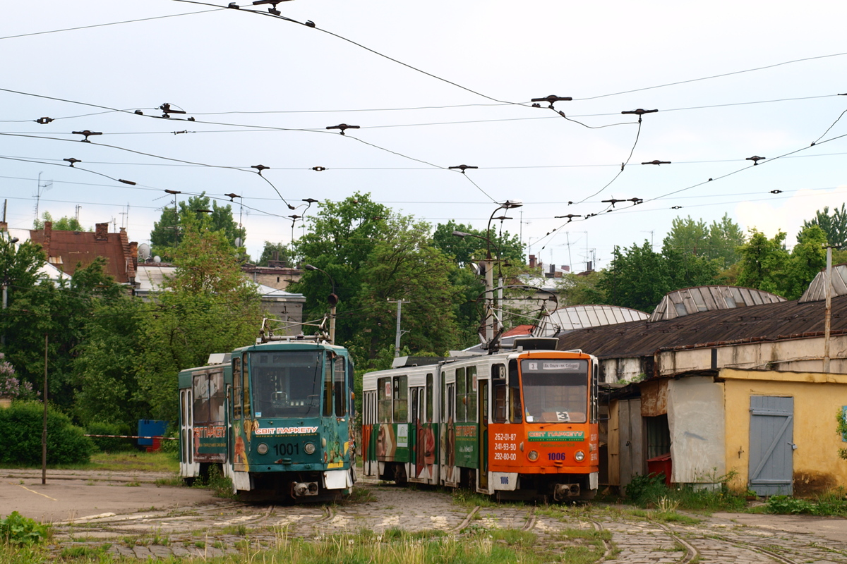 Львов, Tatra KT4SU № 1001; Львов, Tatra KT4SU № 1006