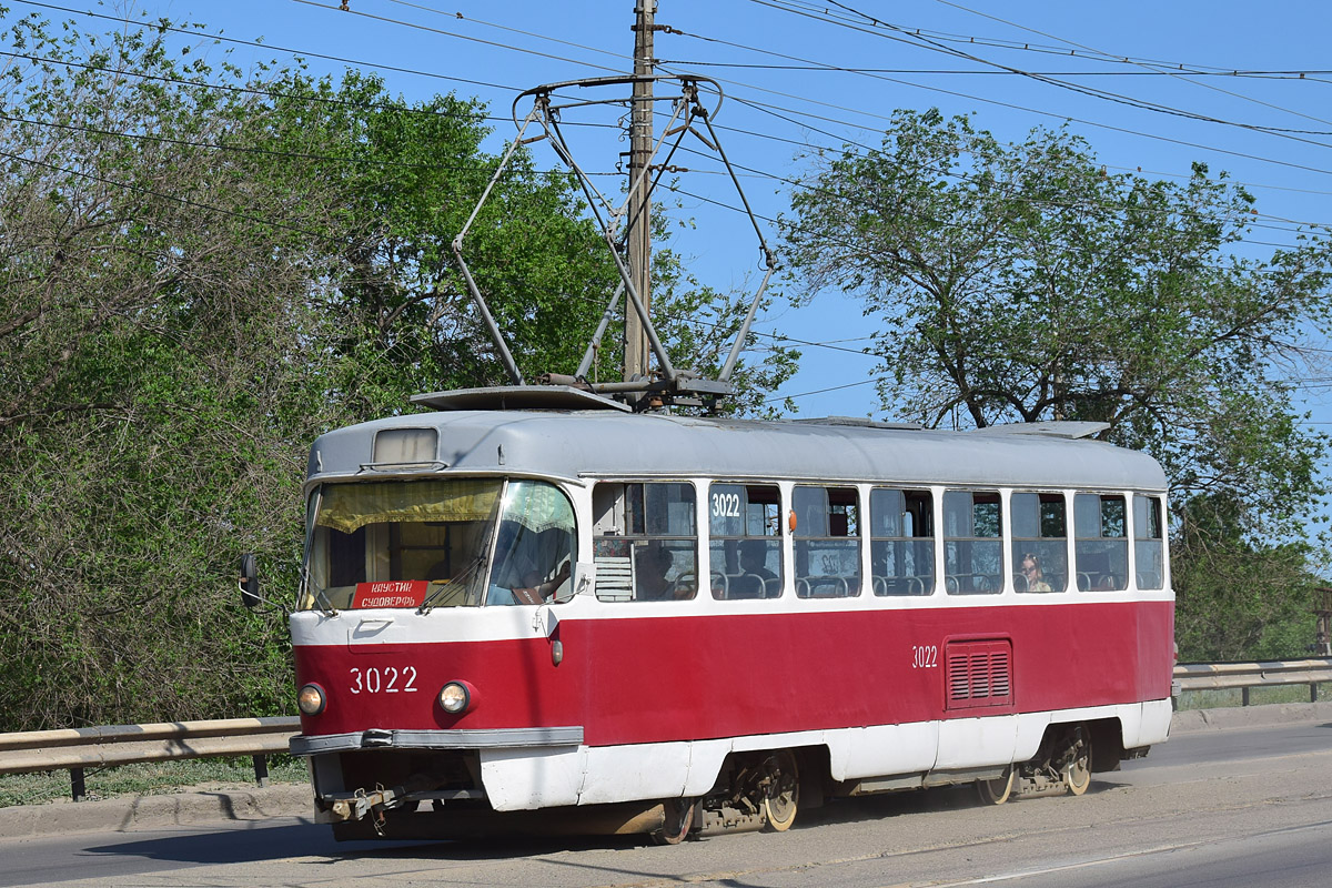 Volgograd, Tatra T3SU (2-door) Nr. 3022
