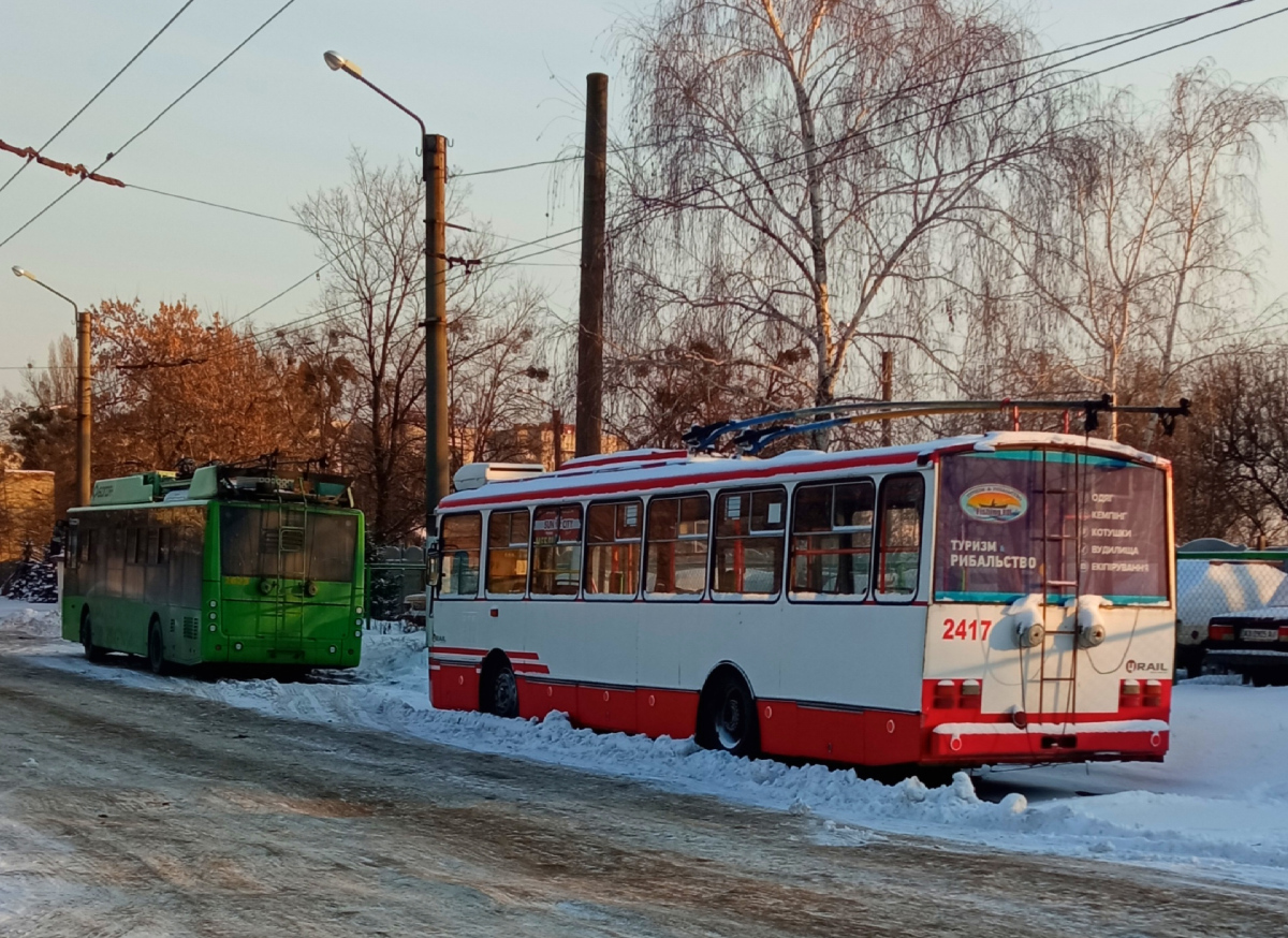 Харьков, Škoda 14TrM № 2417