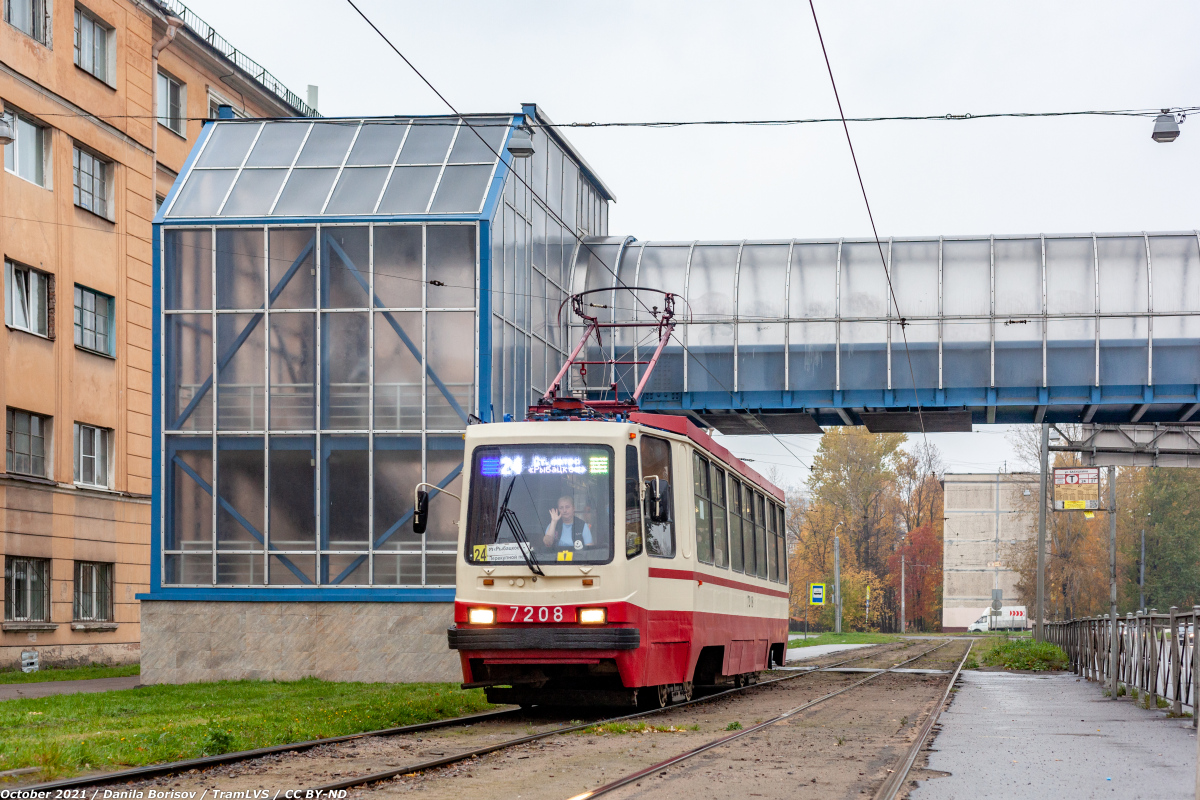 Санкт-Петербург, 71-134К (ЛМ-99К) № 7208 Санкт-Петербург, 71-134К (ЛМ-99К) № 7208