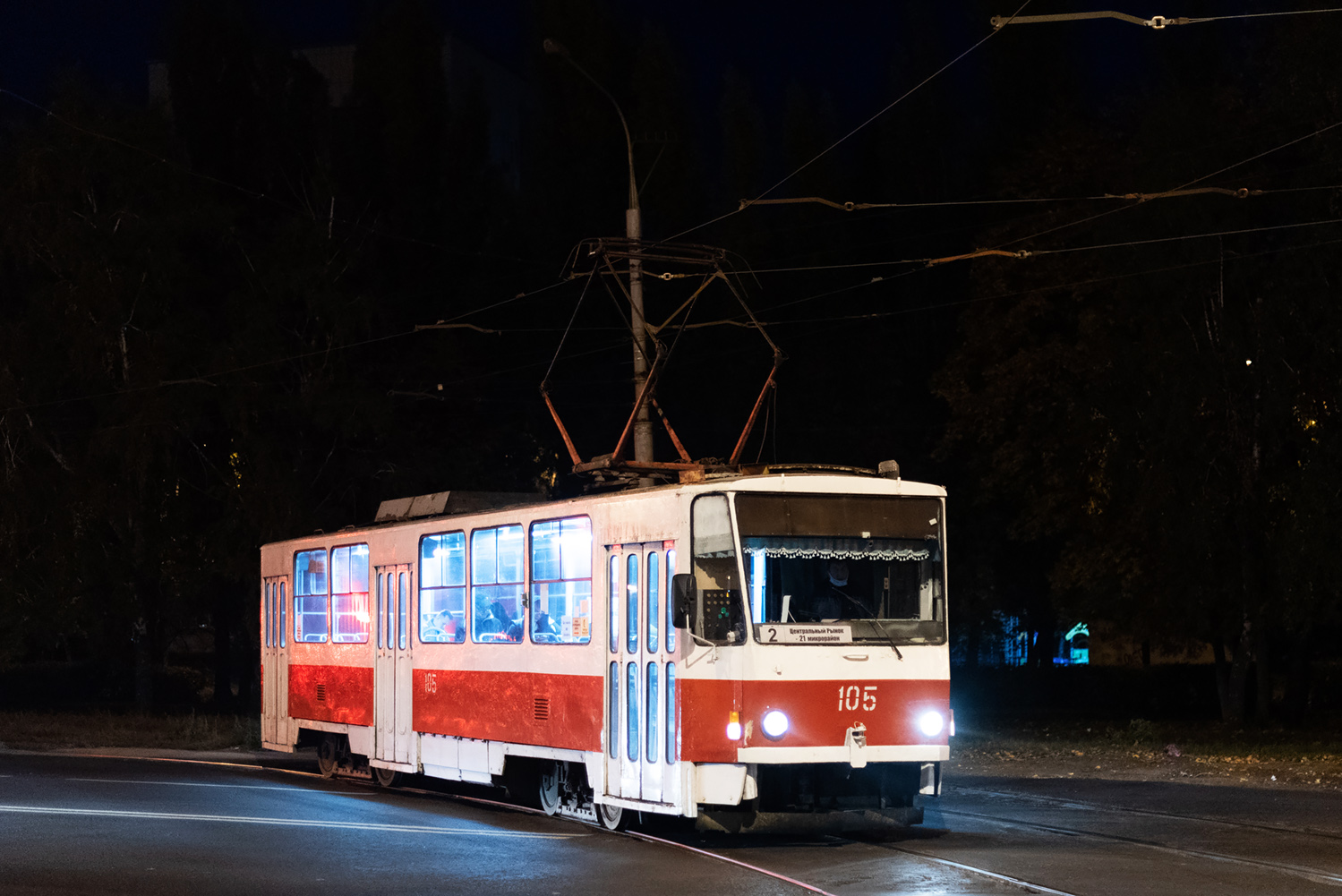 Липецк, Tatra T6B5SU № 105