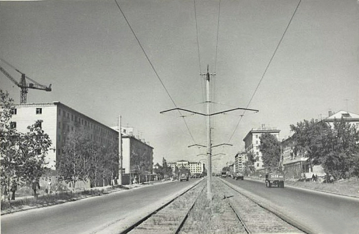 Novosibirsk — Closed lines; Novosibirsk — Historic Photos (Trams); Novosibirsk — Tram road