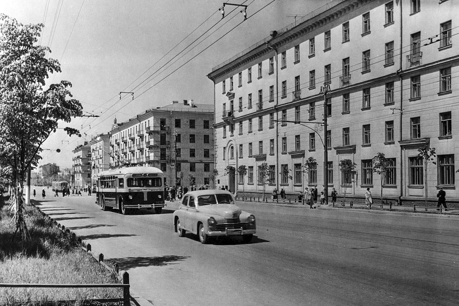 Москва, МТБ-82Д № 1486; Москва — Исторические фотографии — Трамвай и Троллейбус (1946-1991)
