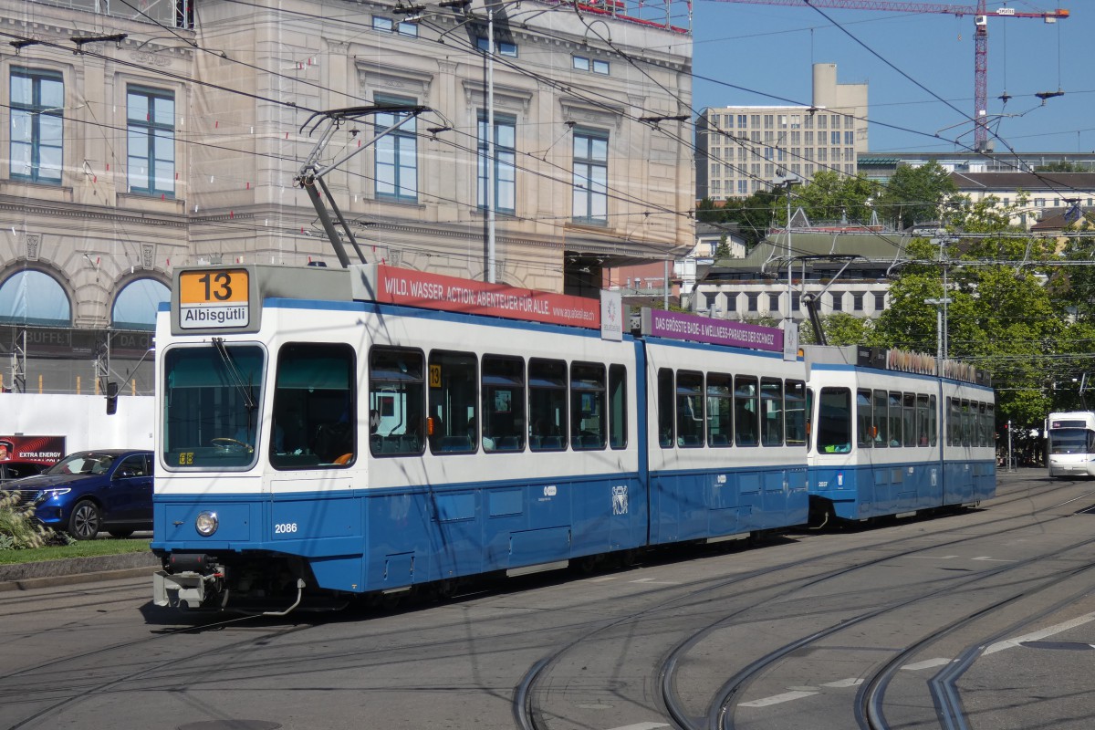 Цюрих, SWP/SIG/BBC Be 4/6 "Tram 2000" № 2086