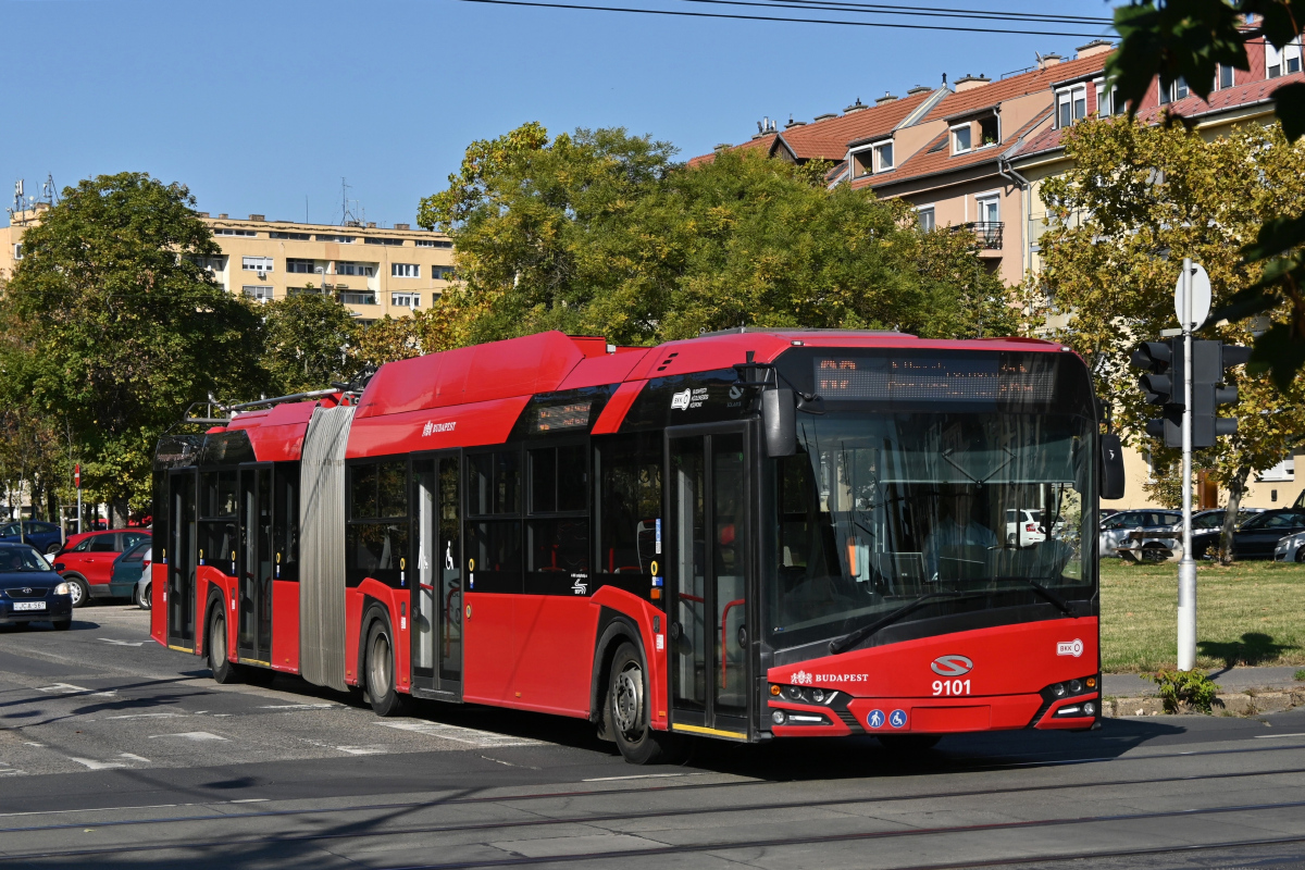 Будапешт, Solaris Trollino IV 18 Škoda № 9101