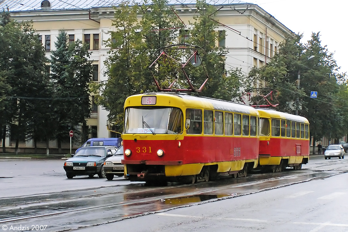 Тверь, Tatra T3SU № 331; Тверь — Трамвайные линии: Заволжский район