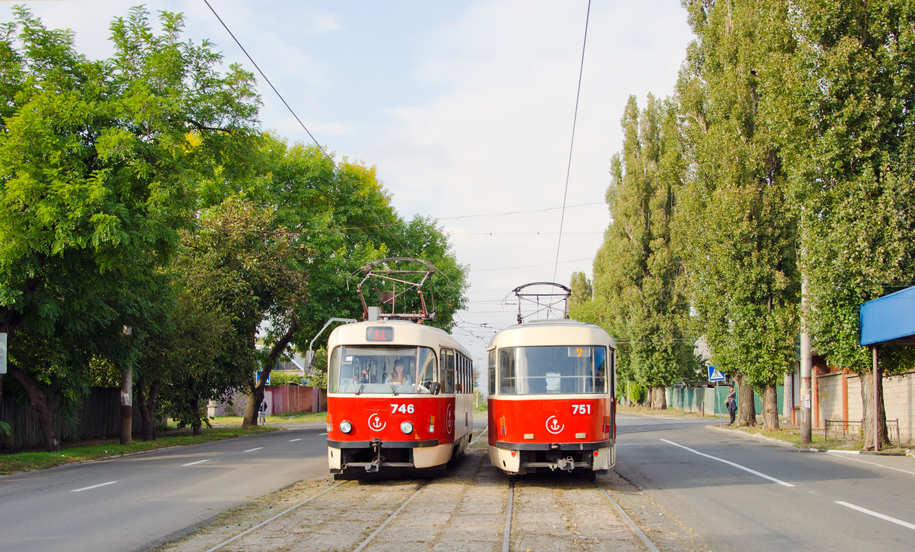 Мариуполь, Tatra T3SUCS № 746; Мариуполь, Tatra T3SUCS № 751